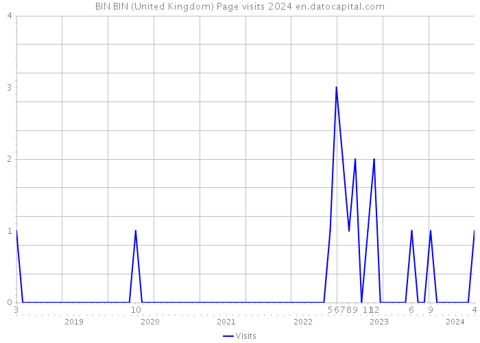 BIN BIN (United Kingdom) Page visits 2024 