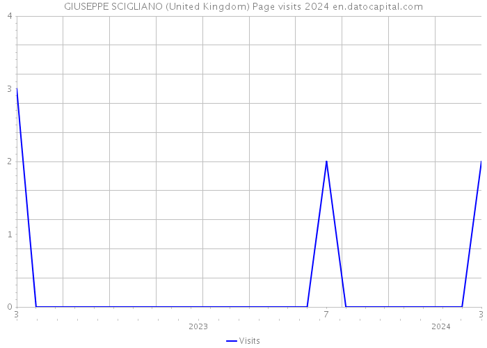 GIUSEPPE SCIGLIANO (United Kingdom) Page visits 2024 