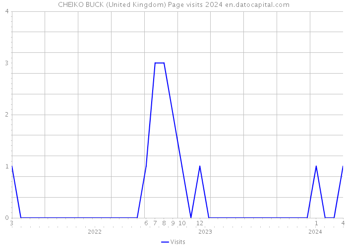 CHEIKO BUCK (United Kingdom) Page visits 2024 