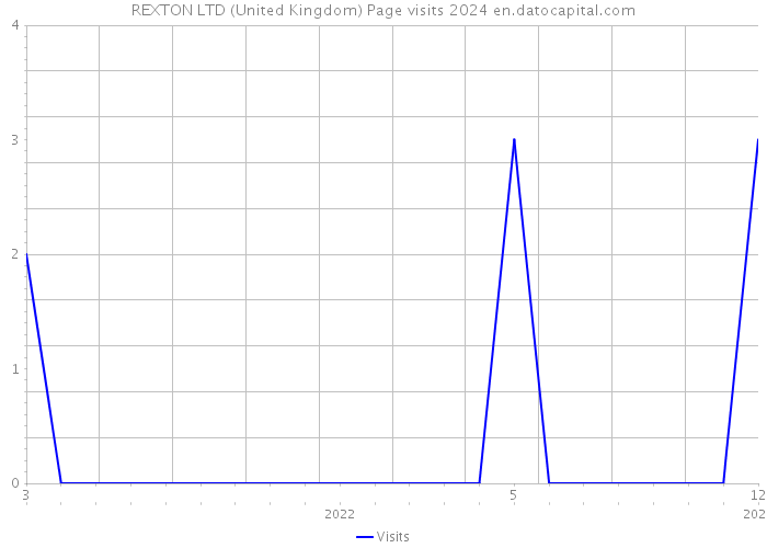 REXTON LTD (United Kingdom) Page visits 2024 