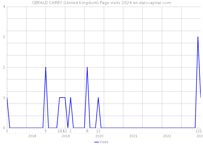 GERALD CAREY (United Kingdom) Page visits 2024 