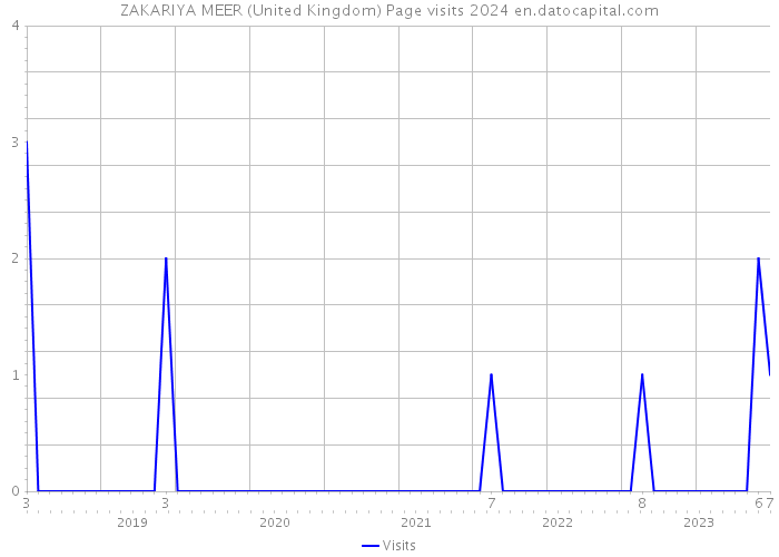 ZAKARIYA MEER (United Kingdom) Page visits 2024 