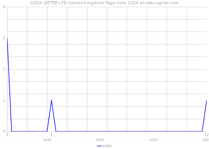 LUIZA LEFTER LTD (United Kingdom) Page visits 2024 