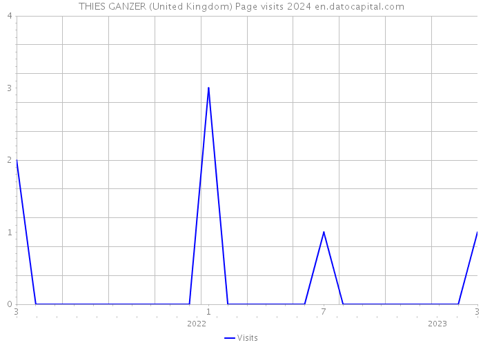 THIES GANZER (United Kingdom) Page visits 2024 
