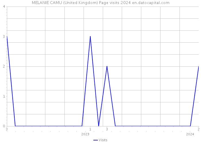 MELANIE CAMU (United Kingdom) Page visits 2024 