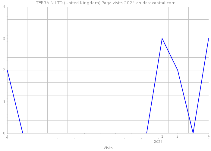 TERRAIN LTD (United Kingdom) Page visits 2024 