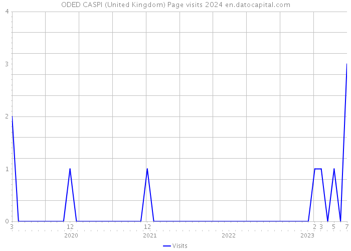 ODED CASPI (United Kingdom) Page visits 2024 