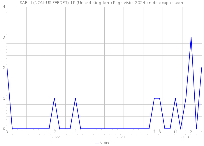 SAF III (NON-US FEEDER), LP (United Kingdom) Page visits 2024 