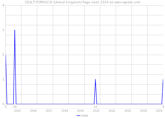 ZSOLT POPROCSI (United Kingdom) Page visits 2024 