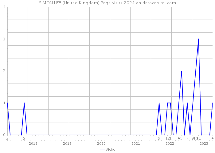 SIMON LEE (United Kingdom) Page visits 2024 