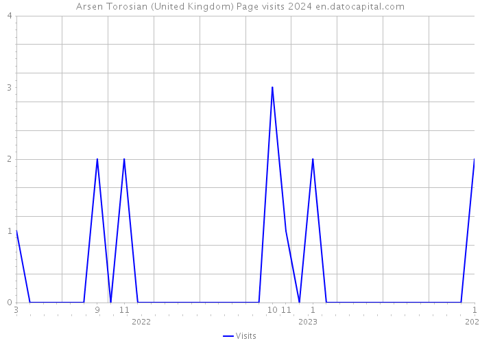 Arsen Torosian (United Kingdom) Page visits 2024 