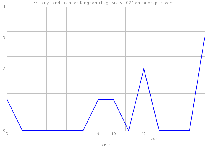 Brittany Tandu (United Kingdom) Page visits 2024 