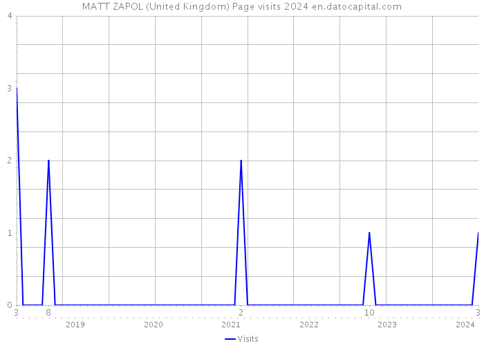 MATT ZAPOL (United Kingdom) Page visits 2024 