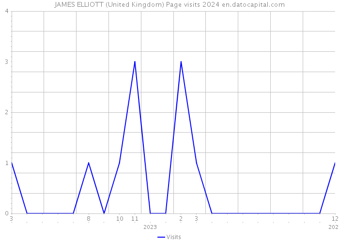 JAMES ELLIOTT (United Kingdom) Page visits 2024 