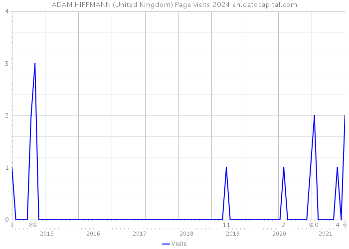 ADAM HIPPMANN (United Kingdom) Page visits 2024 