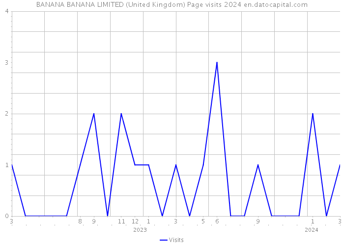 BANANA BANANA LIMITED (United Kingdom) Page visits 2024 