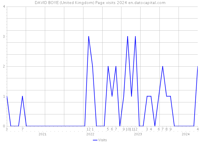 DAVID BOYE (United Kingdom) Page visits 2024 