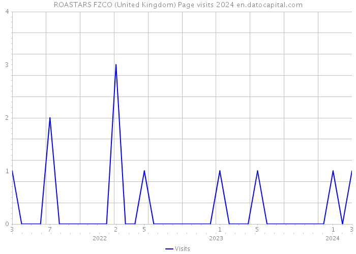 ROASTARS FZCO (United Kingdom) Page visits 2024 