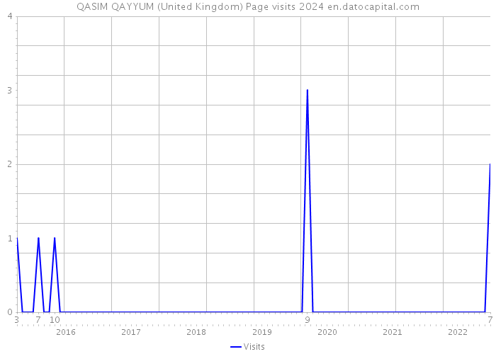 QASIM QAYYUM (United Kingdom) Page visits 2024 