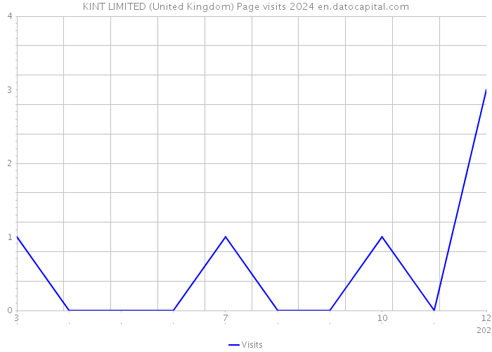 KINT LIMITED (United Kingdom) Page visits 2024 