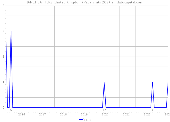 JANET BATTERS (United Kingdom) Page visits 2024 