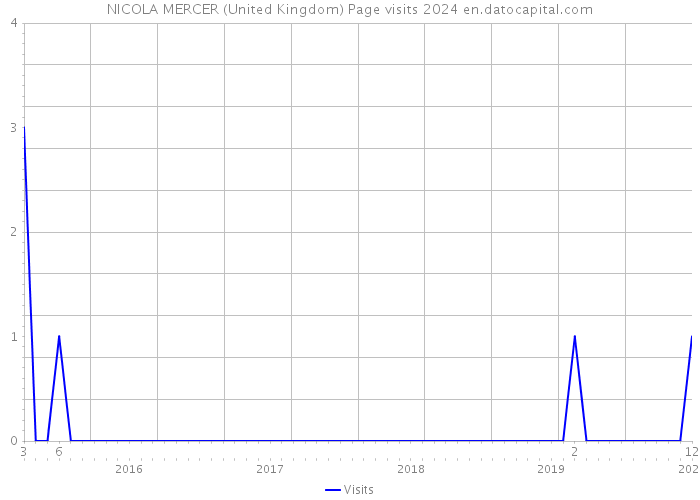 NICOLA MERCER (United Kingdom) Page visits 2024 
