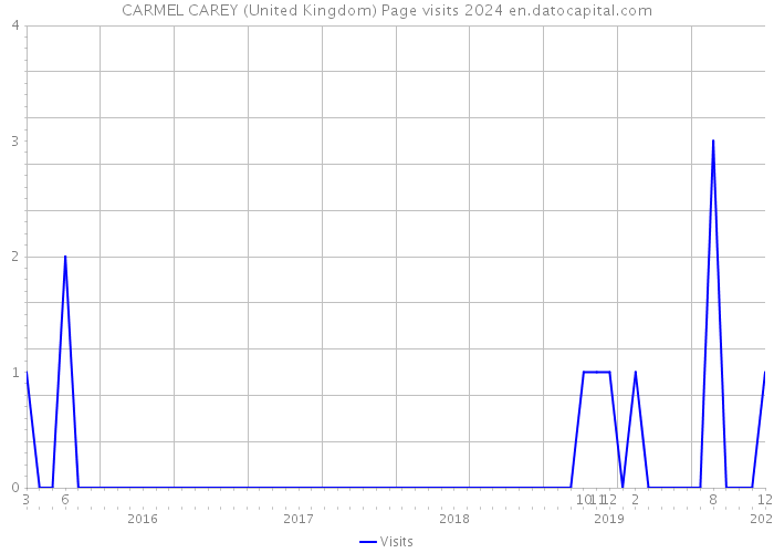 CARMEL CAREY (United Kingdom) Page visits 2024 