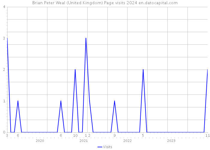 Brian Peter Weal (United Kingdom) Page visits 2024 