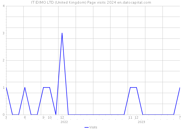 IT EXMO LTD (United Kingdom) Page visits 2024 