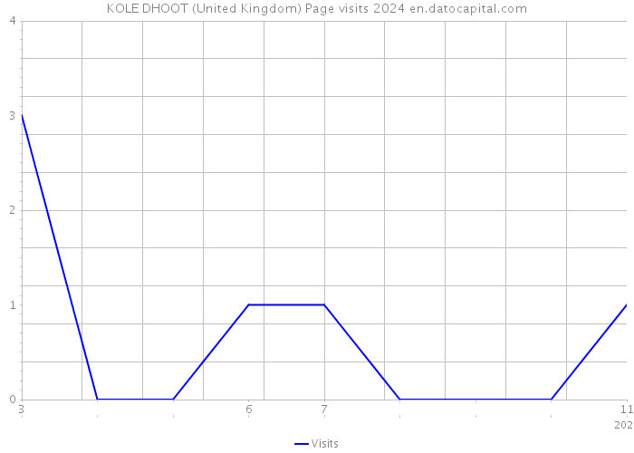 KOLE DHOOT (United Kingdom) Page visits 2024 