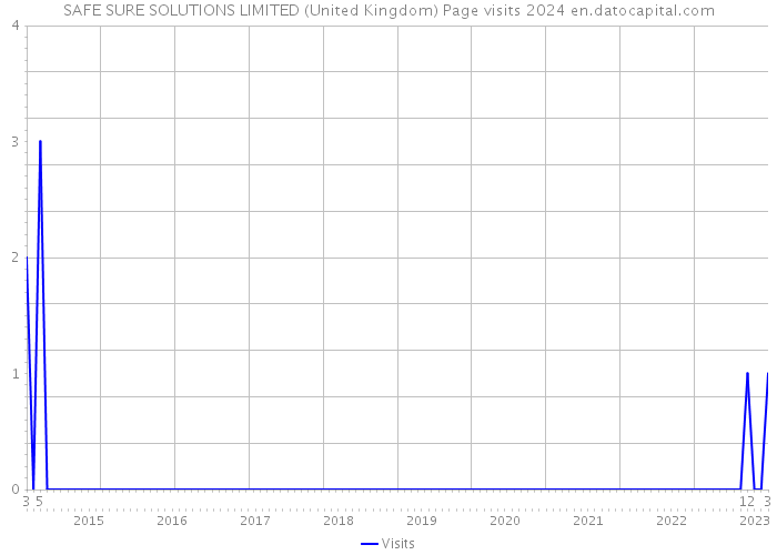 SAFE SURE SOLUTIONS LIMITED (United Kingdom) Page visits 2024 