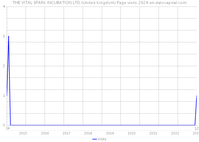 THE VITAL SPARK INCUBATION LTD (United Kingdom) Page visits 2024 