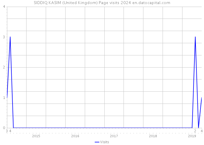 SIDDIQ KASIM (United Kingdom) Page visits 2024 
