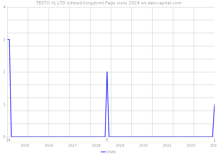TESTO XL LTD (United Kingdom) Page visits 2024 