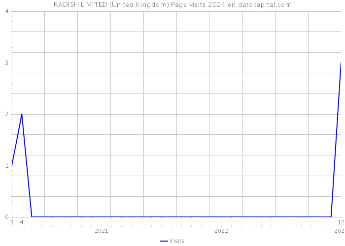 RADISH LIMITED (United Kingdom) Page visits 2024 