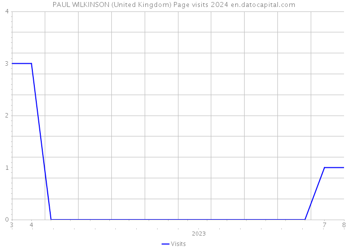 PAUL WILKINSON (United Kingdom) Page visits 2024 