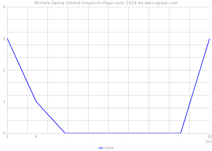 Michele Sanna (United Kingdom) Page visits 2024 