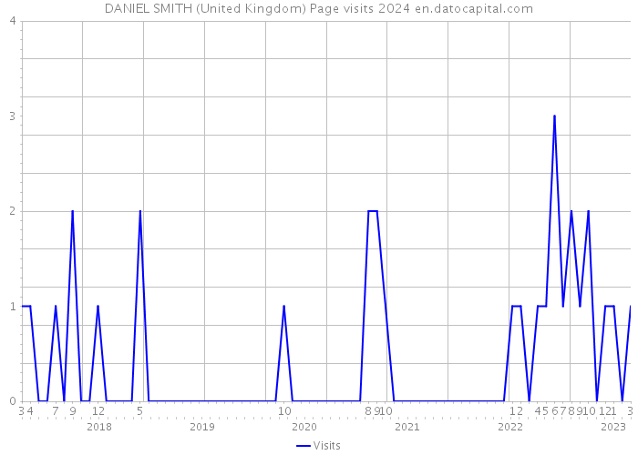 DANIEL SMITH (United Kingdom) Page visits 2024 