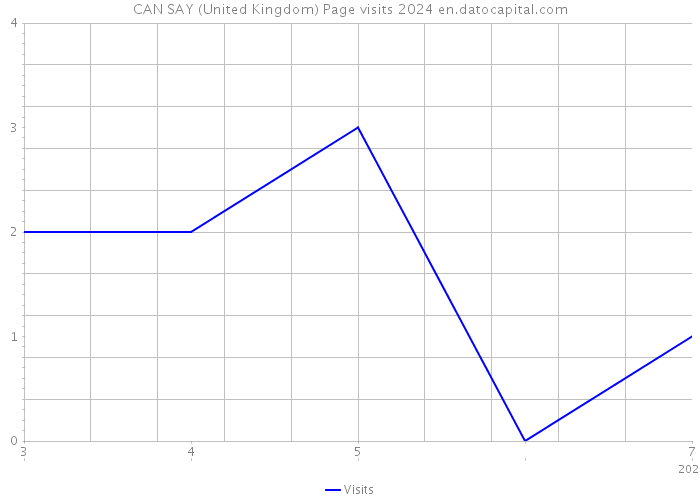 CAN SAY (United Kingdom) Page visits 2024 