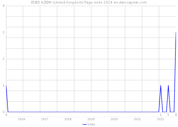 ENES AZEMI (United Kingdom) Page visits 2024 