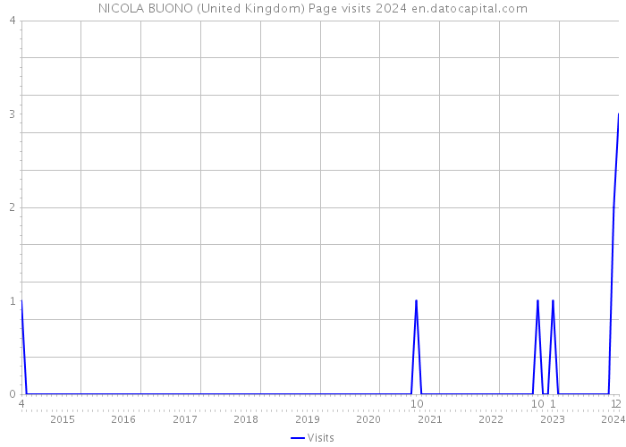 NICOLA BUONO (United Kingdom) Page visits 2024 