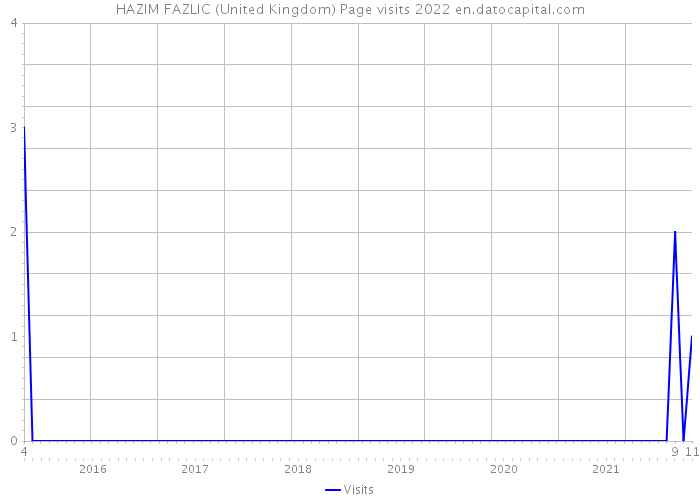 HAZIM FAZLIC (United Kingdom) Page visits 2022 
