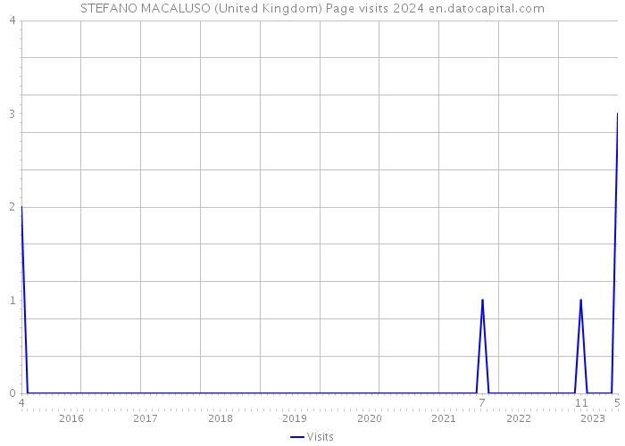 STEFANO MACALUSO (United Kingdom) Page visits 2024 