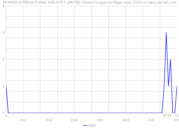 MORRES INTERNATIONAL INDUSTRY LIMITED (United Kingdom) Page visits 2024 