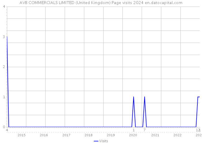 AVB COMMERCIALS LIMITED (United Kingdom) Page visits 2024 