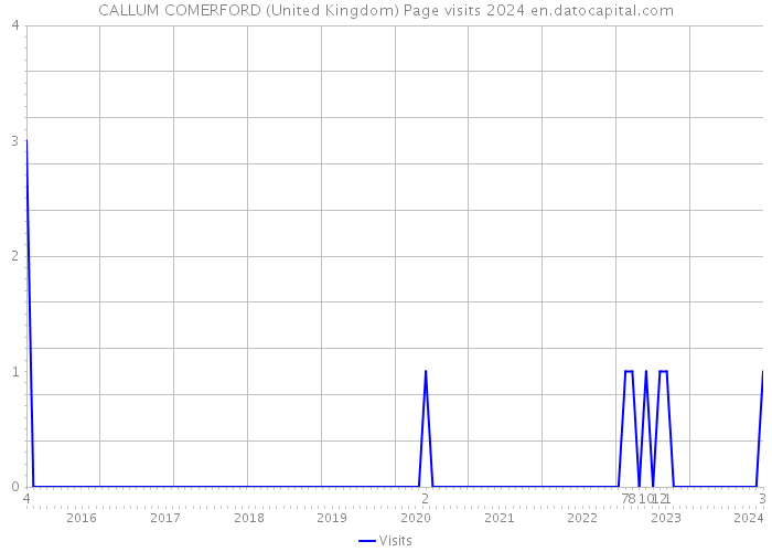 CALLUM COMERFORD (United Kingdom) Page visits 2024 