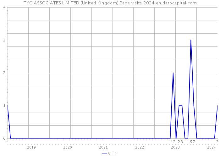 TKO ASSOCIATES LIMITED (United Kingdom) Page visits 2024 