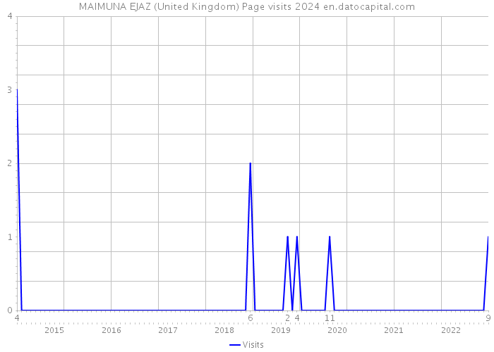 MAIMUNA EJAZ (United Kingdom) Page visits 2024 