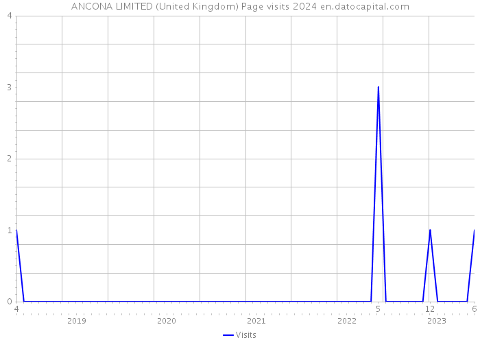 ANCONA LIMITED (United Kingdom) Page visits 2024 