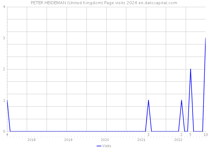 PETER HEIDEMAN (United Kingdom) Page visits 2024 